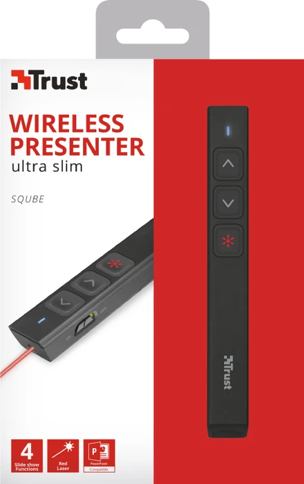 Trust Sqube Ultra-Slim Presenter schwarz, USB-A