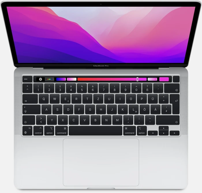 Apple MacBook Pro 13.3", silber, M2 - 8 Core CPU / 10 Core GPU, 8GB RAM, 512GB SSD, EN [2022]