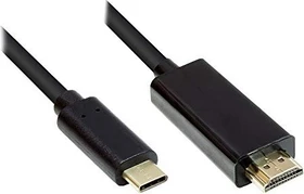 Good Connections USB-C 3.1 [Stecker] auf HDMI [Stecker] 4K 60Hz Adapterkabel schwarz, 1m (GC-M0100)
