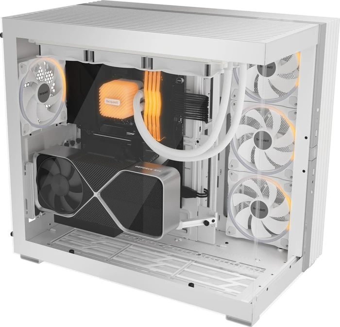 be quiet! Light Base 900 DX White, weiß, Glasfenster