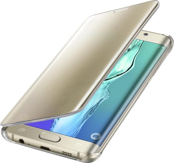 Samsung Clear View Cover für Galaxy S6 Edge+ gold