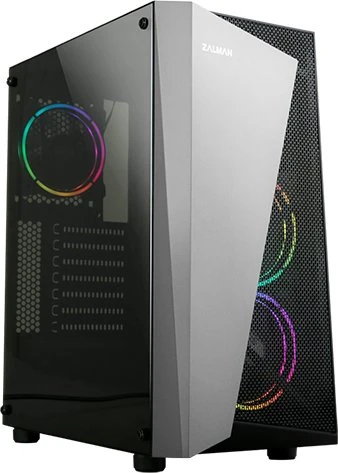 Zalman S4 Plus, schwarz, Acrylfenster