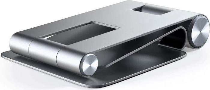Satechi R1 Aluminum Hinge Holder, Tablet-Stand 4-13", Space Gray, faltbar