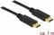 DeLOCK USB 2.0 Kabel, 2x USB-C Stecker, schwarz, 1m Vorschaubild