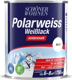 Schöner Wohnen DurAcryl Professional Weißlack seidenmatt weiß, 750ml