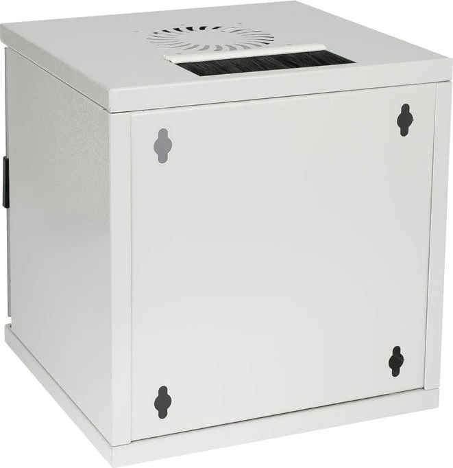 HMF Serverschrank 10", HMF 63400 6HE, Sicherheitsglastür, IP20, 300mm tief