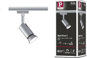 Paulmann URail Pure I Schienensystem Spot GU10 chrom matt, 1 Stück