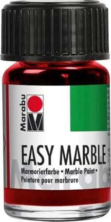 Marabu Easy Marble Marmorierfarbe, rubinrot, 15ml