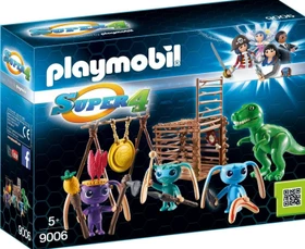 playmobil Super 4 Alien-Krieger mit T-Rex-Falle
