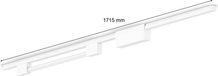 Philips Hue White and Color Ambiance Basis Perifo Schienensystem für die Decke gerade mit 1 Gradient Light Tube kompakt weiß