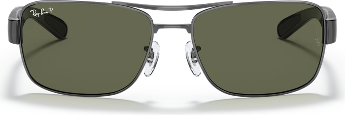Ray-Ban RB3522 64mm gunmetal/polarized green