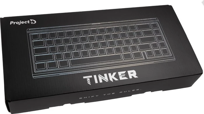 Ducky Tinker 65, schwarz/weiß, MX RGB RED, USB, DE