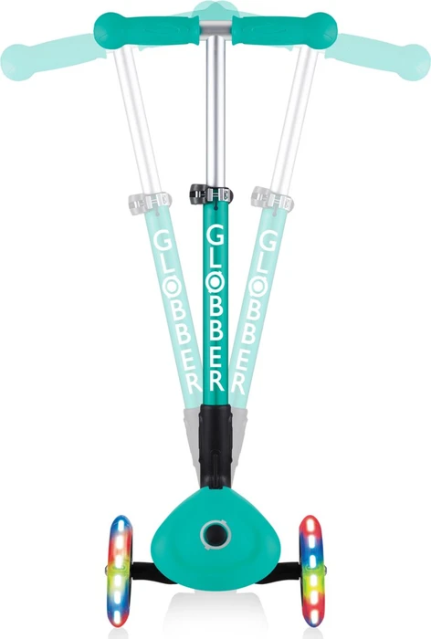 Globber Foldable Lights Kickboard emerald green