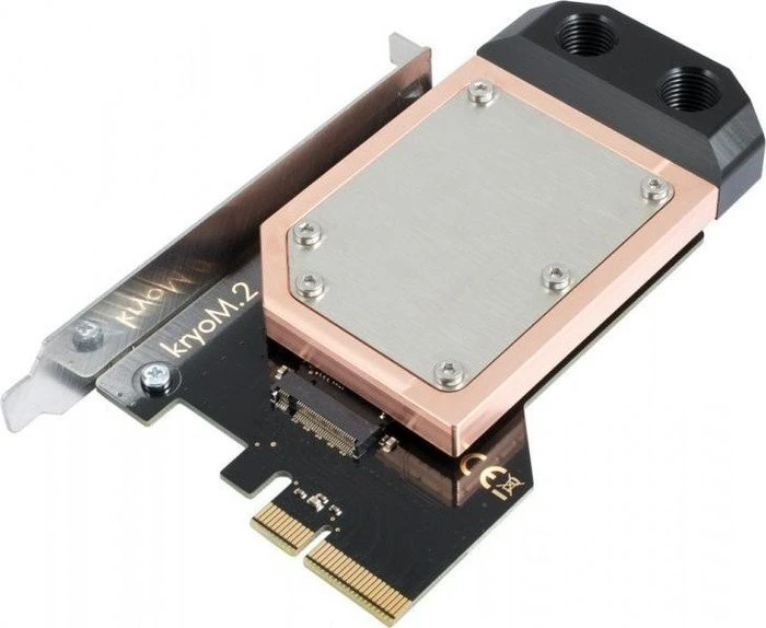 Aqua Computer kryoM.2 PCIe 3.0/4.0 x4 Adapter mit Wasserkühler