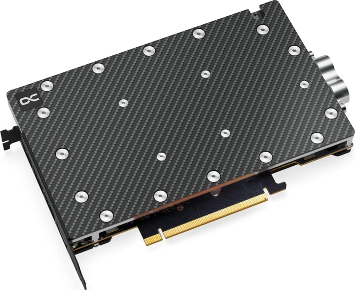 Alphacool ES GPX-N RTX 4090 Copper/Carbon Reference mit Backplate, Reference, schwarz