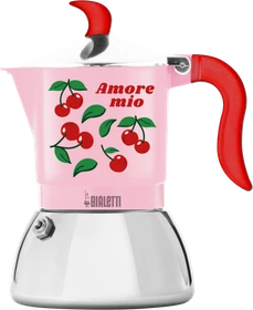 Bialetti Fiammetta Induktion - Mercato Della Frutta 4 Tassen Espressokanne Kirsche