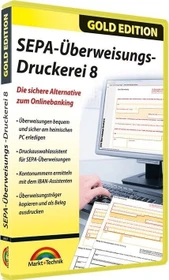 Markt+Technik SEPA Überweisungs-Druckerei 8 (deutsch) (PC)