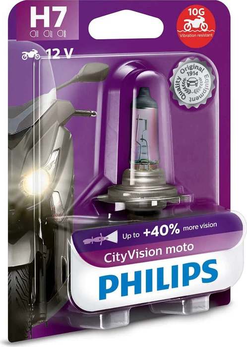 Philips CityVision Moto H7 55W, 1er-Pack Blister