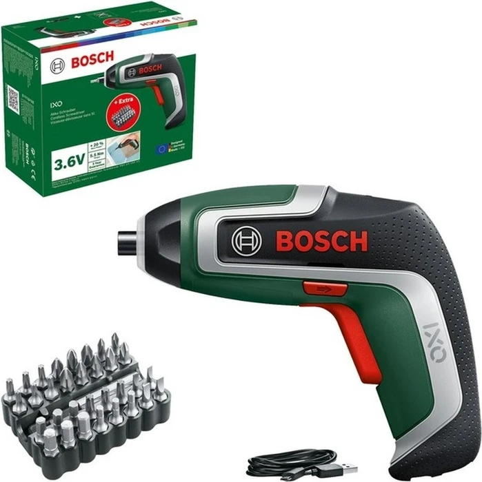 Bosch DIY Ixo VII grün Akku-Schrauber inkl. Akku 2.0Ah + Zubehör
