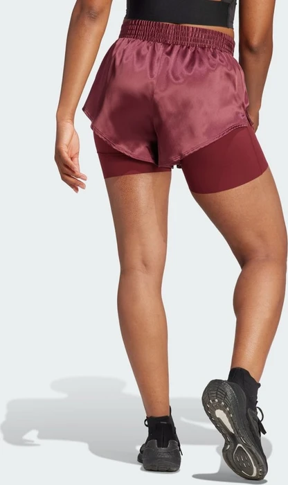 adidas Power Aeroready 2-in-1 Hose kurz shadow red/black (Damen)