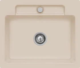 Villeroy & Boch Siluet 60 S Einbau Becken mittig almond