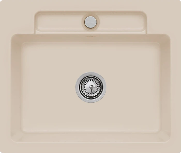 Villeroy & Boch Siluet 60 S Einbau Becken mittig almond