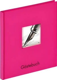 Walther Design Buch Gästebuch Fun 25x23 rosa
