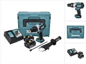 Makita DHP458RGJ Akku-Schlagbohrschrauber inkl. MAKPAC + 2 Akkus 6.0Ah