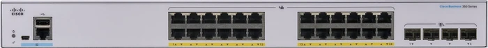 Cisco Business 350 Rackmount Gigabit Managed Switch, 24x RJ-45, 4x SFP+, 370W PoE+
