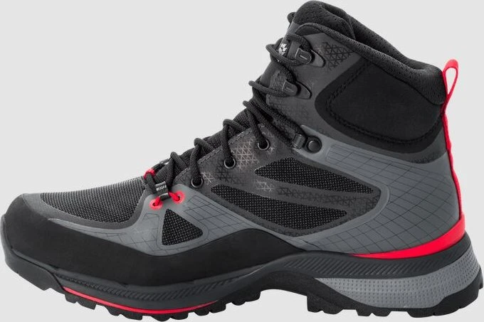 Jack Wolfskin Force Trekker Texapore Mid schwarz/rot (Herren)