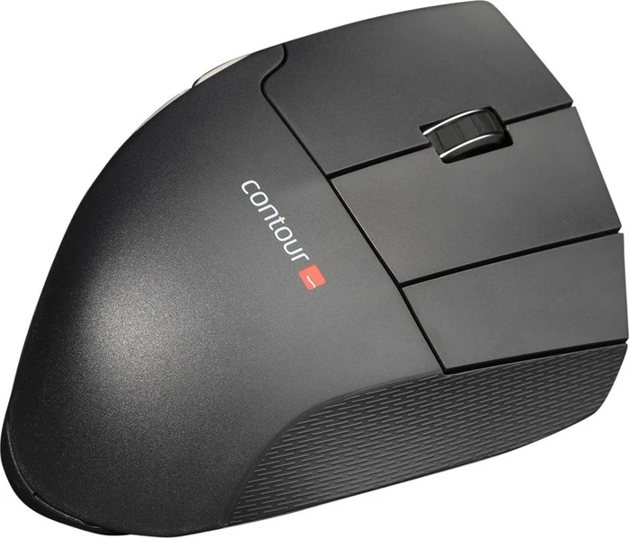 Contour Design UniMouse Vertikale Maus, schwarz matt, Rechtshänder, USB