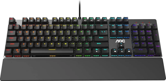 AOC Gaming GK500, LEDs RGB, schwarz, Outemu Red, USB, FR