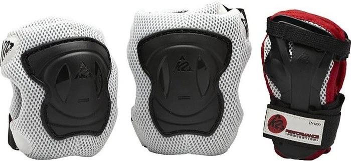 K2 Performance Protektoren Set weiß/rot (Herren)