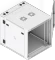 Ubiquiti 12U Rack Cabinet, 19" Wandgehäuse 12HE, Glastür, weiß, 703mm tief Vorschaubild