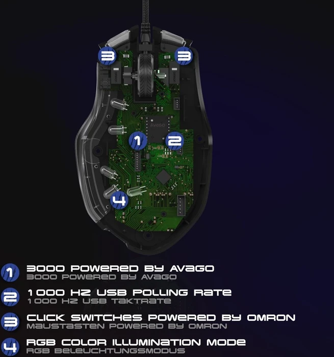 Hama uRage Reaper Revolution Gaming Mouse, USB