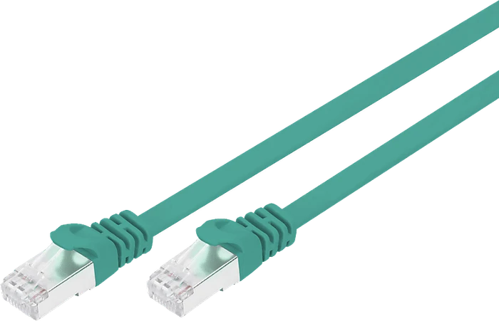 Digitus Flach-Patchkabel, Cat6a, U/FTP, RJ-45/RJ-45, 2m, grün