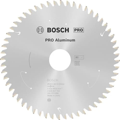 Bosch Professional Standard for Aluminium Kreissägeblatt 54Z, 165x1.3x30mm, 1 Stück