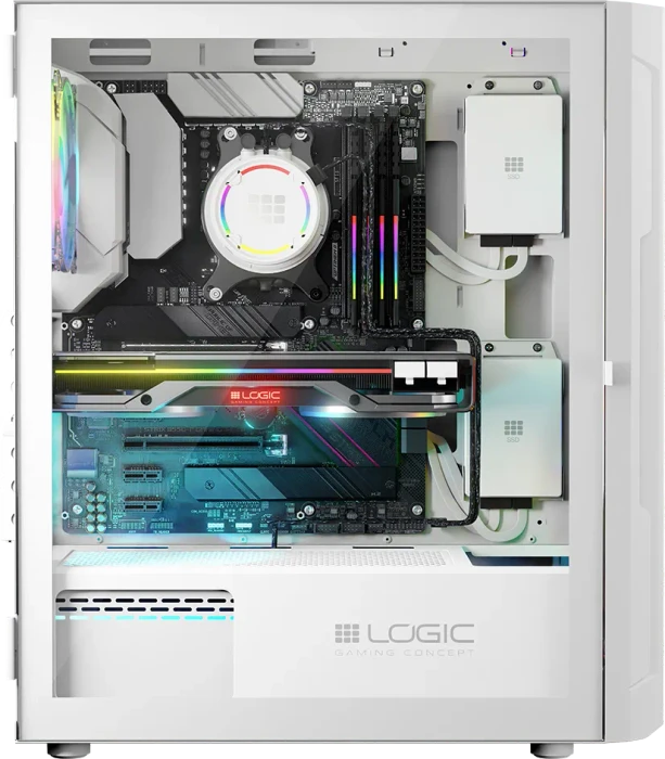 Logic Concept Aramis ARGB Midi White, Glasfenster