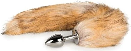 EasyToys Fox Tail Plug braun/silber