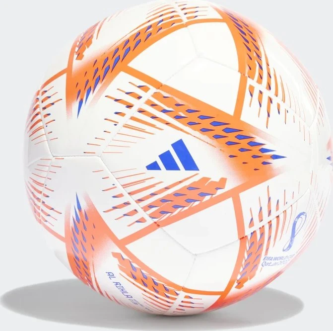 adidas Al Rihla FIFA WM 2022 Club Fußball white/solar red/pantone