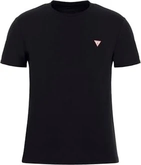 Guess Small Logo-Dreieck T-Shirt kurzarm weiß (Herren)