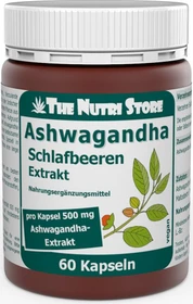 The Nutri Store Ashwagandha Schlafbeeren Extrakt Kapseln, 60 Stück