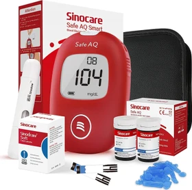 Sinocare Sinocare Safe AQ Smart Blutzuckermessgerät inkl. 50 Teststreifen und Lanzetten