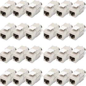 Digitus Keystone Modul RJ-45 Buchse via Verlegekabel Cat6a, 24er-Pack