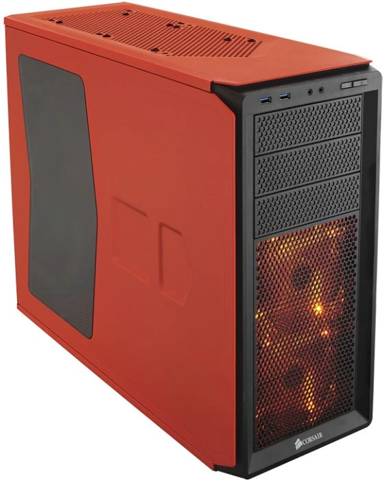 Corsair Graphite Series 230T orange, Acrylfenster