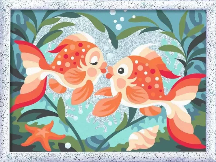 Ravensburger Malen nach Zahlen Verliebte Fische