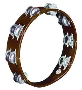 Meinl Traditional Wood Tambourine Aluminium 2 Rows