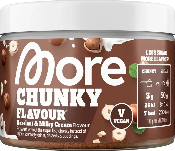 More Nutrition Chunky Flavour Hazelnut & Milky Cream 150g