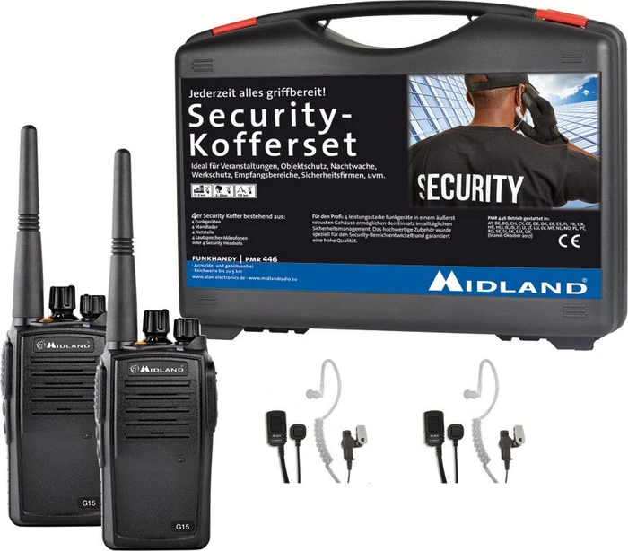 Midland G15 Pro Security-Kofferset inkl. MA 31-M, 2er-Pack