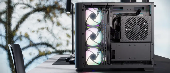 AeroCool P500C Evo Black, Glasfenster